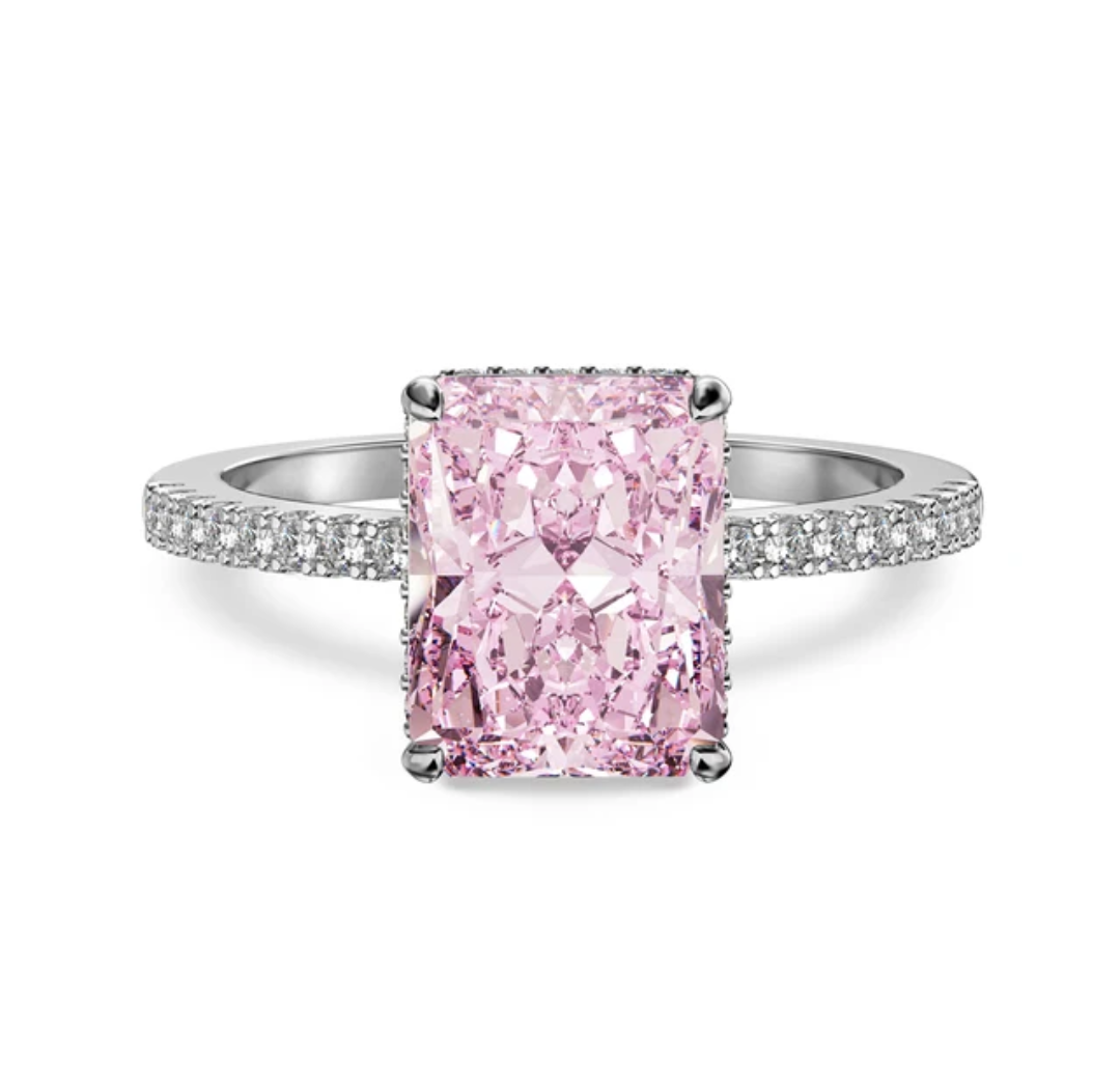 Sterling Silver Ring with Coloured Centre Stone